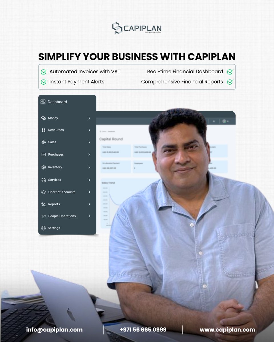 CapiPlan's tweet image. With Capiplan, manage your finance, cash flow, invoices, and projects all in one dashboard.

Visit our website for more details, capiplan.com