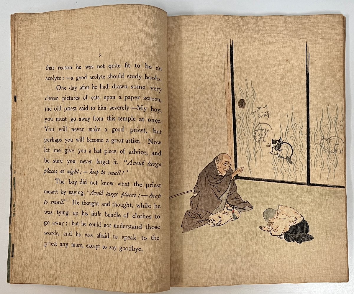 入荷情報】ちりめん本『(英) 猫を描いた少年 Japanese Fairy Tale The