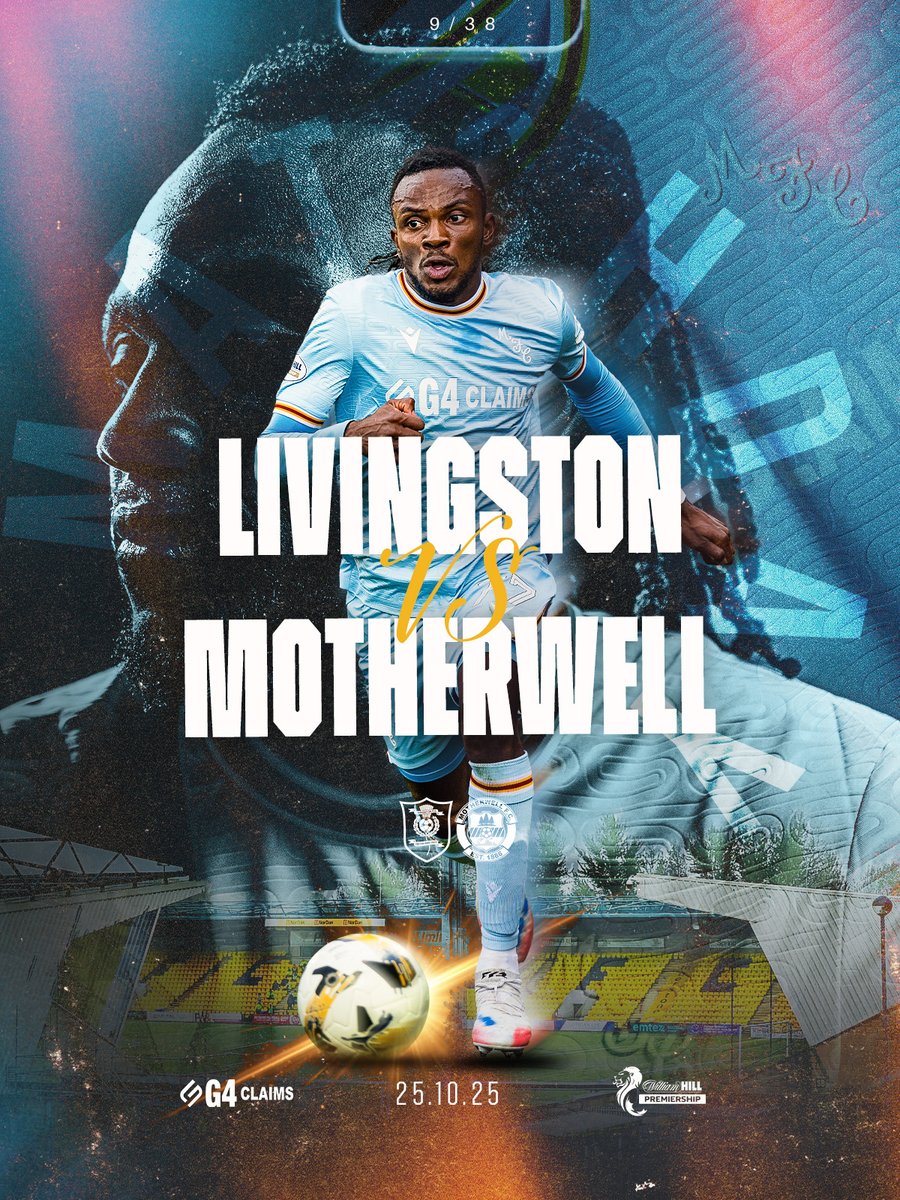 MotherwellFC's tweet image. Matchday ⚽️

A big one in West Lothian.

⚽️ Livingston v Motherwell
🕗 3pm
🎟️ Away ticket pod open from 1:30pm. Card and cash accepted
📺 bit.ly/3pRrXQJ
🚗 Parking available at stadium. £5 for cars, £10 buses