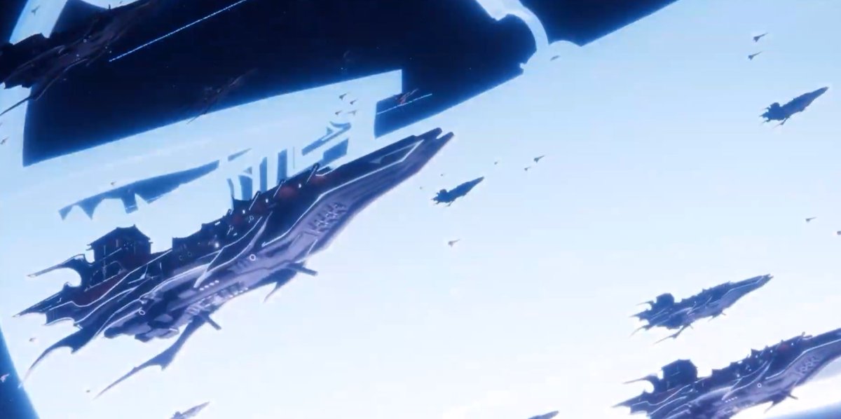 "woah, the xianzhou battleships are so cool!! they're going all out! wait, aren't we in space? why is the bg white- .....oh,,,,,, that's the ACTUAL XIANZHOU IN THE BACKGROUND,,,,,, 😳💦💦"