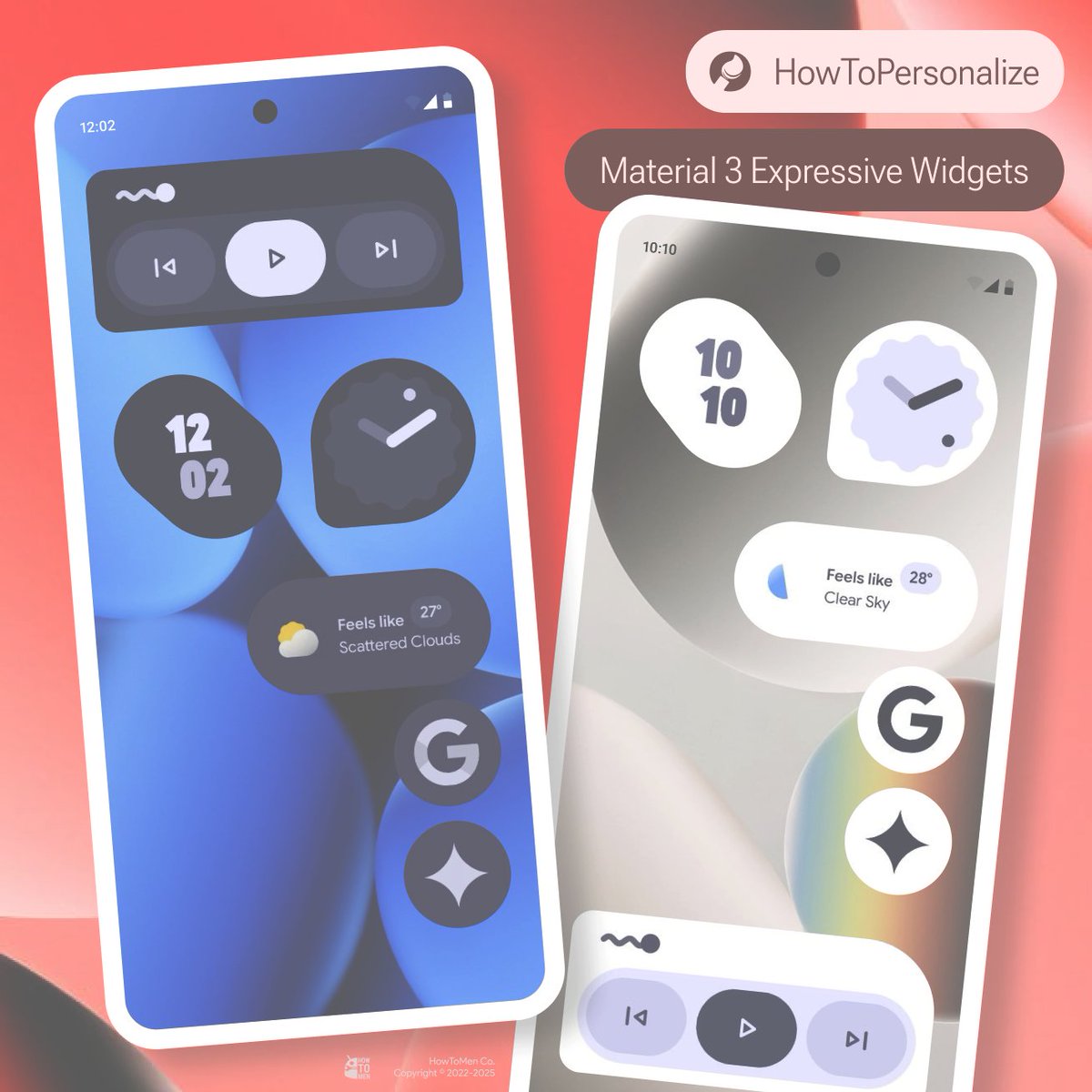 howtomen's tweet image. New Googley Material Expressive Widgets ✨

A handful of fun new widgets that have the Material Expressive look that really make your homescreen pop!

Created by @icarusap 🙏

Download Here
patreon.com/posts/googley-…