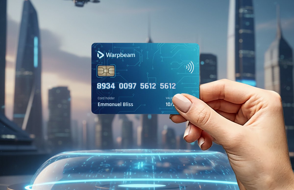 BlissDezigns's tweet photo. Just finished designing a next-gen credit card concept for @WarpBeam_io built around their vision of innovation, speed, and digital freedom.
This is my Entry for the for the #Wplaycard
Here’s what inspired the design 👇
↳ (energy + innovation) and (trust + technology) blended to reflect Warpbeam’s futuristic DNA.
↳ Layout: Minimal, modern, and functional every detail designed to feel sleek and intuitive.
↳ Experience: The front highlights identity and motion, while the back guides users with smart, human-centered info on how it works.
The goal was simple:
Make a fintech card that feels like the future, not just looks like one.
#Wplaycard