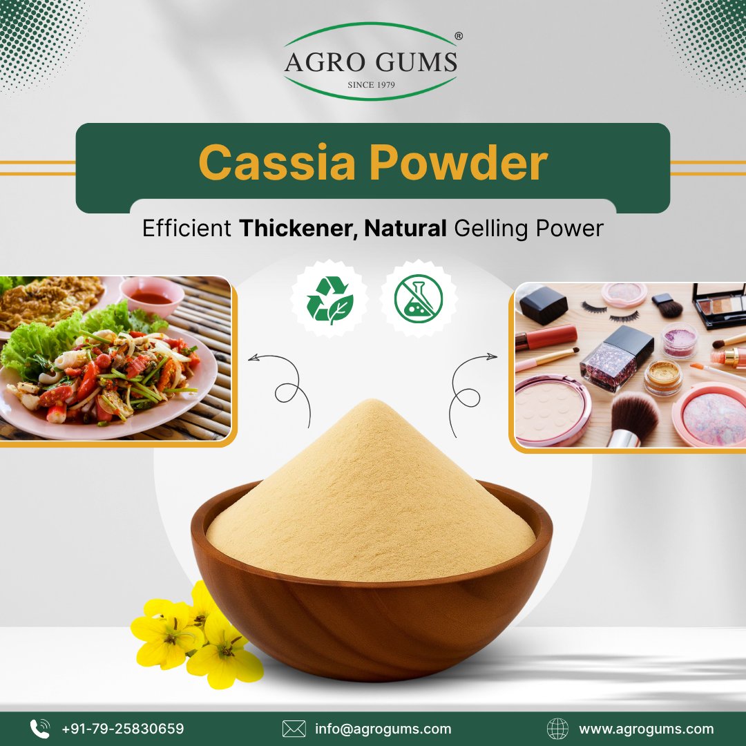 agrogums's tweet image. Natural thickening &amp;amp; gelling!
Cassia Powder – eco-friendly, chemical-free, perfect for food, cosmetics &amp;amp; pharma.

Visit: agrogums.com/product/cassia…

#AgroGums #CassiaPowder #CassiaGumPowder #NaturalThickener #GellingAgent #EcoFriendlyIngredients #SustainableSolutions