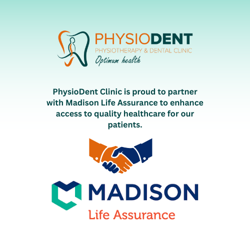 PhysiodentKE's tweet photo. We’re proud to partner with leading insurers to make quality healthcare accessible for you.

Your health and smile come first at PhysioDent Clinic.
🌐 https://t.co/mgKn3wWpuV | 📞 +254 711 540002

#PhysioDentClinic #HealthcarePartners #DentalCare #Physiotherapy #WellnessForAll https://t.co/m6JKvBEbgm