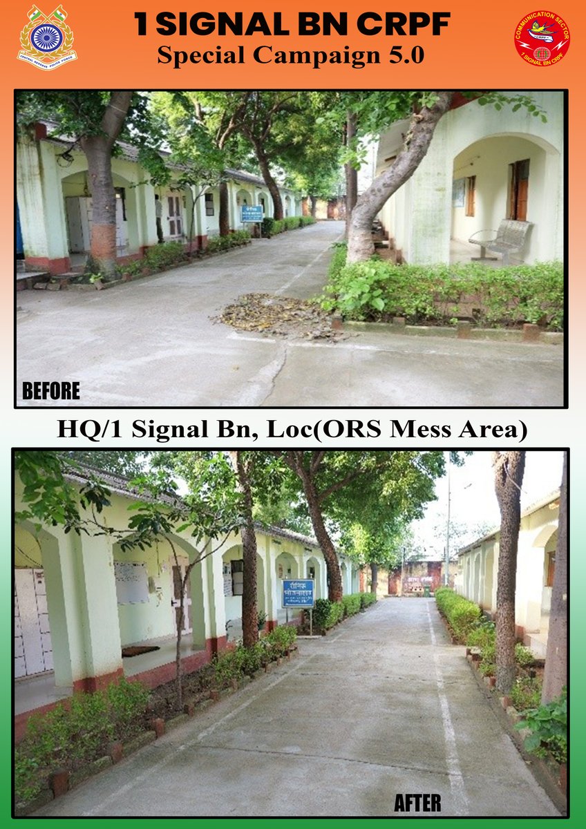 Special Campaign 5.0 Organized by HQ/1 Signal Bn  CRPF (ORS Mess Area). #SpecialCampaign5_0