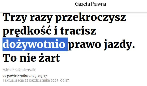 Polityk trzy razy skłamie i traci dożywotnio prawo zajmowania stanowisk.

Ale się rozmarzyłem... 🫠