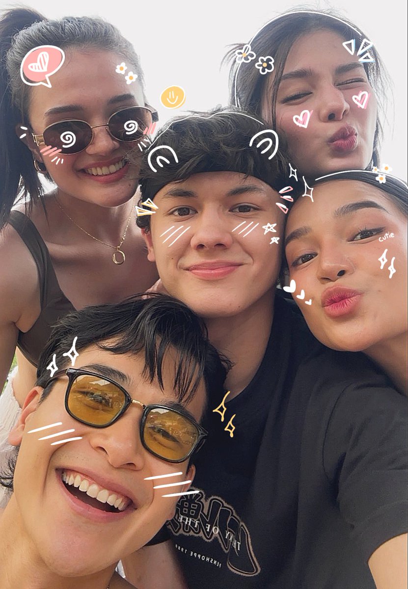 WHAT THIS GROUP CALLED?? CUTIEEEE!!!! ♡︎♡︎ #azmartinez #kirabalinger #joshford #xyrielmanabat #vincemaristela