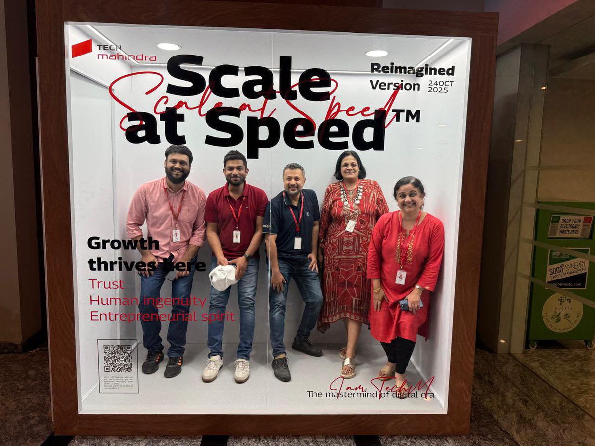 tech_mahindra's tweet image. The energy. The pride. The evolution.
On our 39th anniversary, teams across locations came together, painting the town red as we celebrated our refreshed brand - a sharper identity and a stronger vision. The same @Tech_Mahindra you know, now rising higher as one ascending force.…