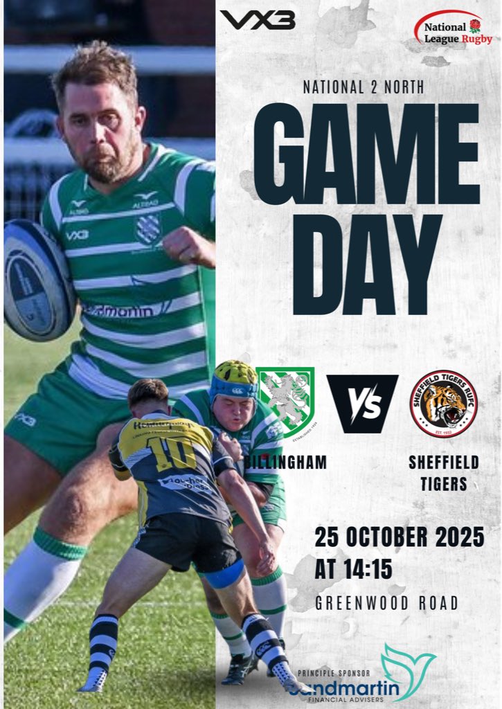 🏉 Game Day! 🏉
Billingham 🆚 Sheffield Tigers

Every tackle, every metre, every minute — it all counts. This is about heart, fight, and belief. 🔥

“It’s not the size of the dog in the fight, it’s the size of the fight in the dog.” – Mark Twain

Let’s leave everything out there.