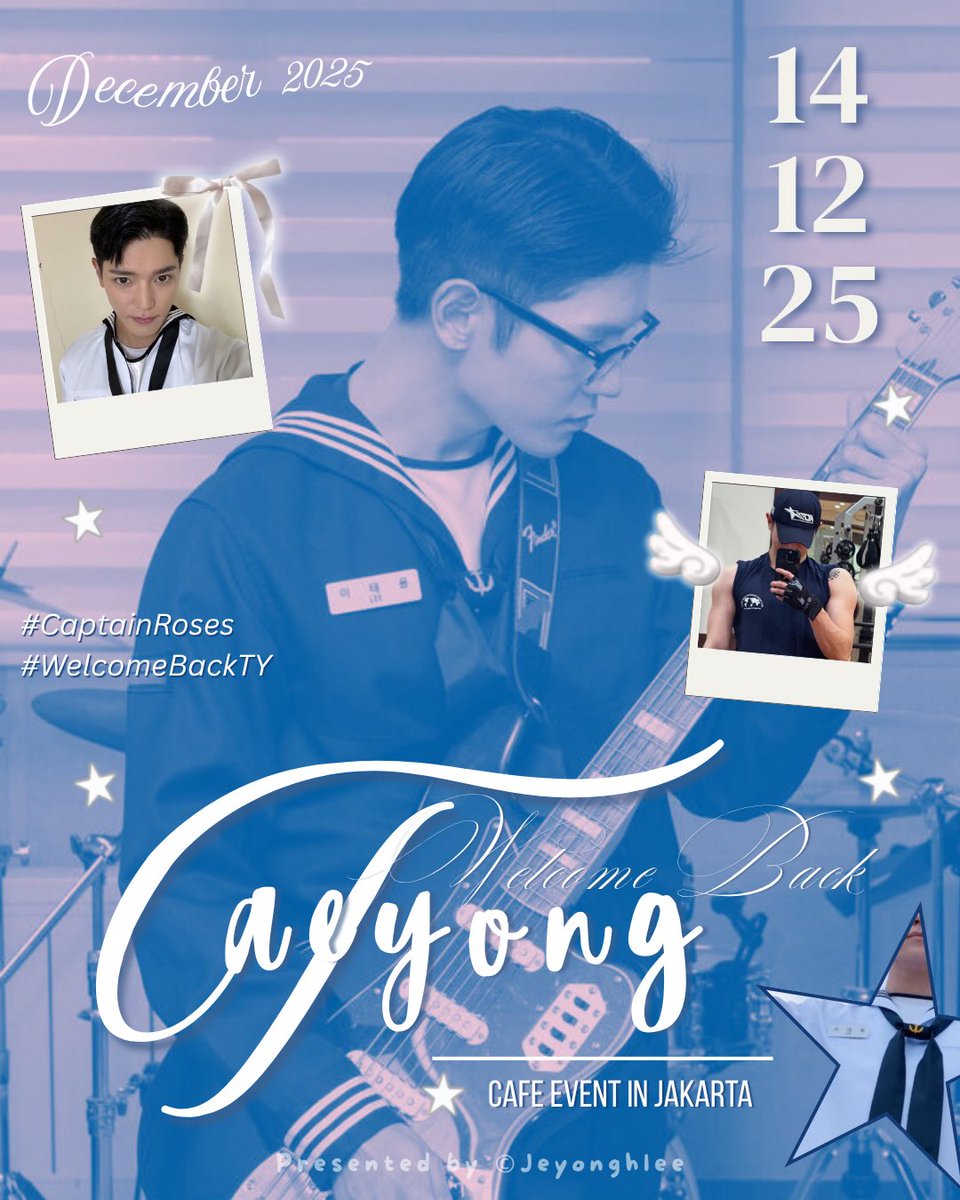 ltysoxo's tweet photo. 🌹 COMING SOON ✨

— “𝓦elcome Back Taeyong”
A warm café event awaits you this 14 December in Jakarta.

🗓️Stay tuned — details and reservations will be shared on November 1st. 🤍

#WelcomeBackTY #TAEYONG https://t.co/AF0pg6Qbk5