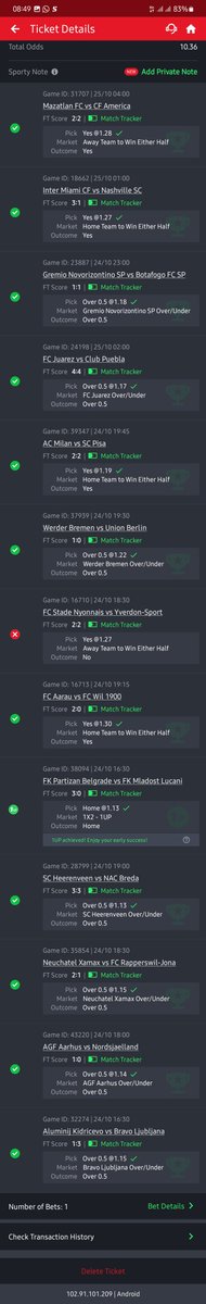 1️⃣0️⃣+ Odds 

Sigh 💔
