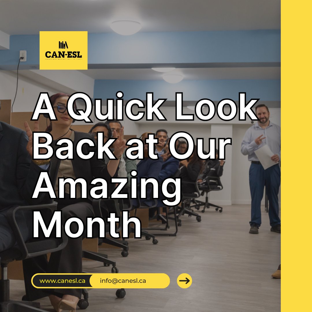 CANESL2024's tweet image. What an incredible month it’s been at CAN-ESL!
Students prepared, learned, and took bold steps toward their goals - and we couldn’t be prouder.

Ready to make October your month of success?
Register for IELTS test today.

#BritishCouncilPartner #EnglishLearning #LanguageCenter