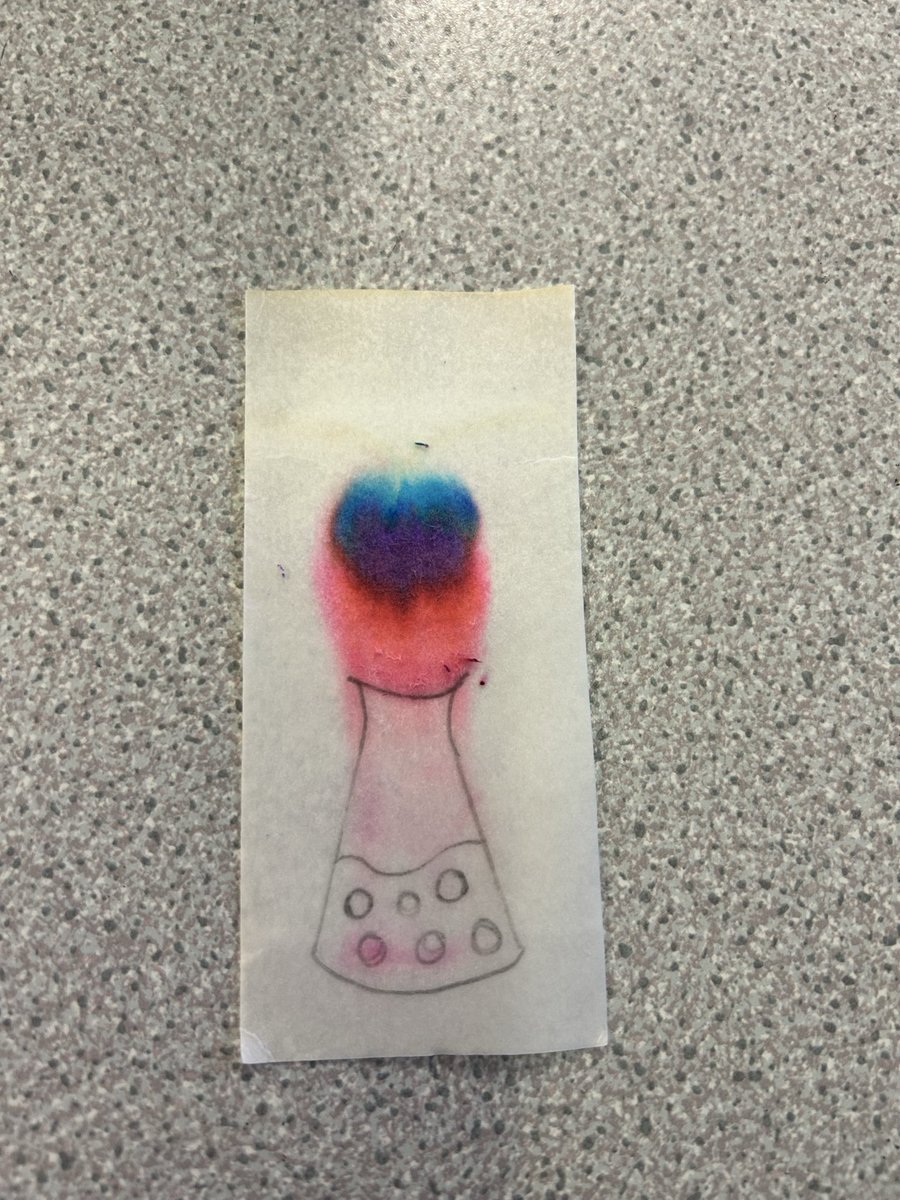ScienceDYF's tweet image. Some more fantastic ‘creative chromatography’ designs from Year 10 last week!