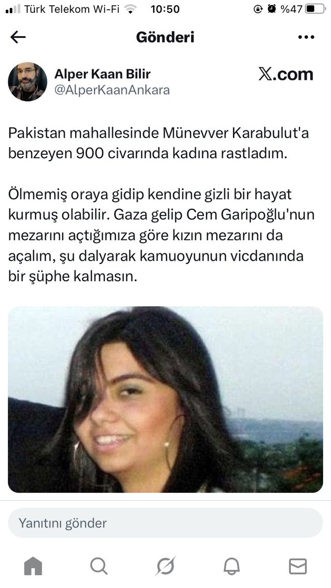 Yazdığını siler de şimdi…