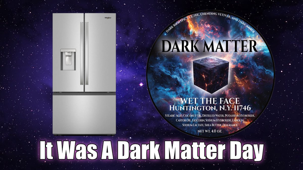 Wet The Face: It Was A Dark Matter Day blog.wettheface.com/2025/10/it-was… #WetTheFace #WTFSOTD #Wetshaving #ShaveOfTheDay #SOTD #TraditionalShaving #DEShaving #StraightRazorShave #SafetyRazor #ShavingSoap #ShavingBrush #ShavingGear #ShaveDen