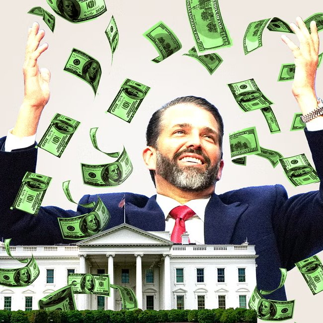 judymorris3's tweet image. Trump Jr-linked drone company wins Pentagon contract...Trump’s Son Is Poised to Profit From Pentagon Drone Proposal

We we thought that #HunterBiden and the #BidenCrimeFamily were corrupt.  It's looking like @DonaldJTrumpJr and the #TrumpCrimeFamily are just as bad, probably