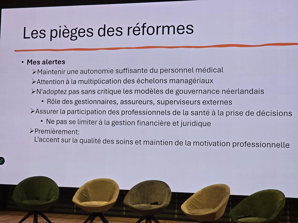 De problemen die in NL hoogtij vieren, worden aangestipt als zaken die we moeten voorkomen, maar ook hier dreigen te gaan overheersen! Ook in de huidige budgettaire bespreking valt nergens enige besparing om admin terug te vinden. Poging tot uitholling autonomie artsen middels de