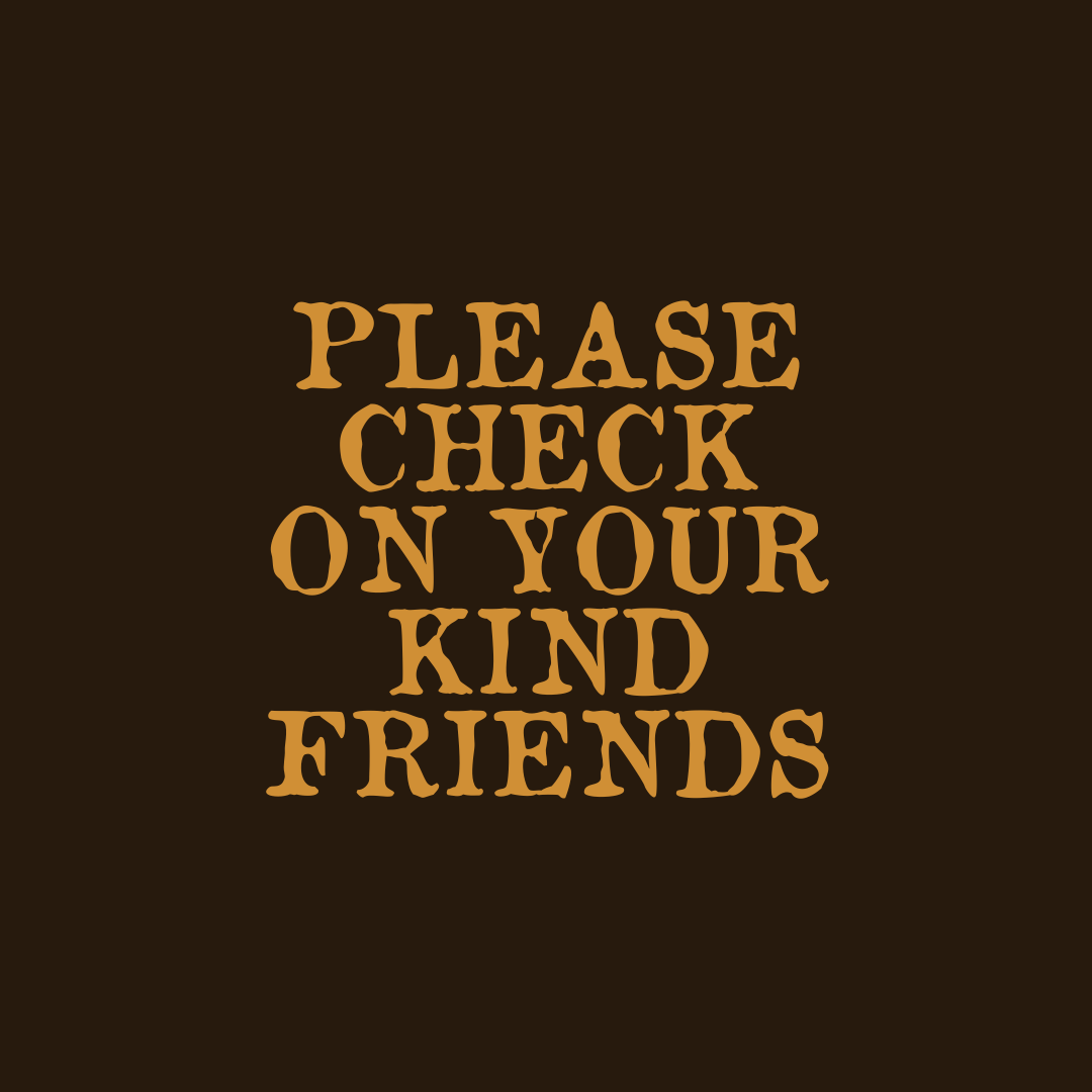 isabellamenulis's tweet photo. Please check on your kind friends. https://t.co/m58sS7Eprq