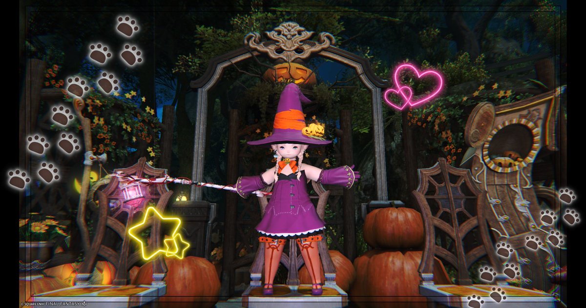 ハロウィン飾り【魔法つかいさん&魔女っこちゃん】シーズー ハロウィン