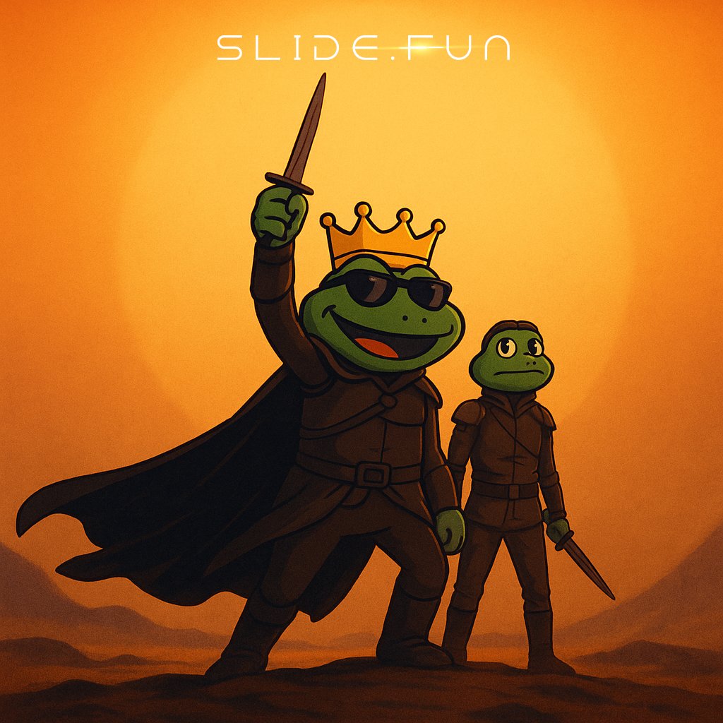 SlideFunBot's tweet image. They call it DUNE, we call it SLIDE 😎
The spice? That’s XP.
The desert? That’s the bear market.
Only true Sliders survive the sandstorm 🌪
