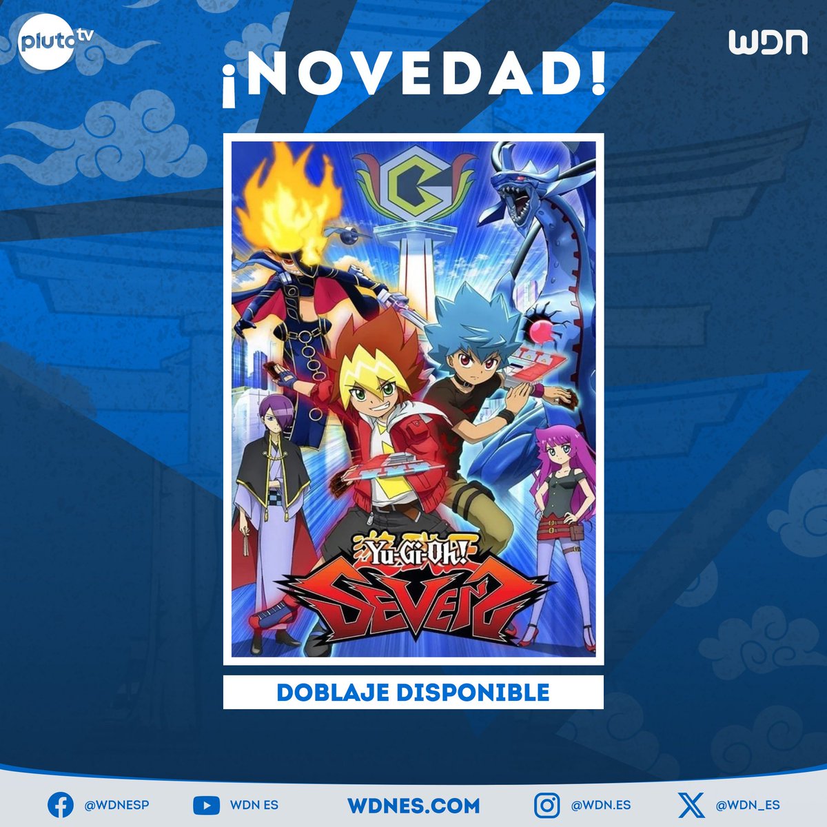 wdn_es's tweet photo. 📺 | Anime
Los siguientes títulos de la franquicia "Yu-Gi-Oh" ya se encuentran disponibles en Pluto Tv con su doblaje latino:
🔹GX
🔹5Ds
🔹Sevens
🔹Zexal
🔹Más allá del tiempo 
🔹La pirámide de la luz
#Anime #Yugioh #PlutoTv https://t.co/KNVYz8oAu0