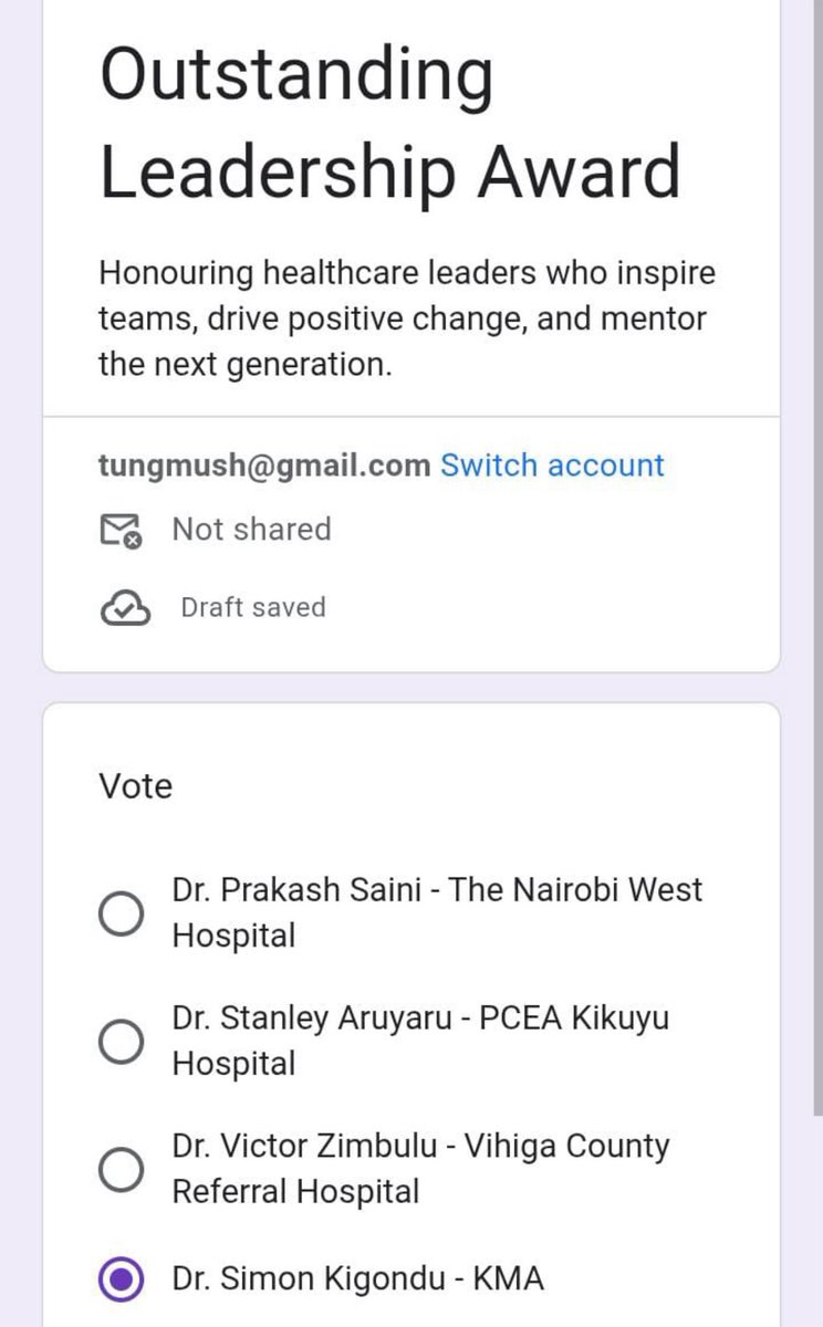 simonkigondu's tweet image. Outstanding Leadership Award

Vote Dr Simon Kigondu

Click on this link 
daktariaquickone.com/vote