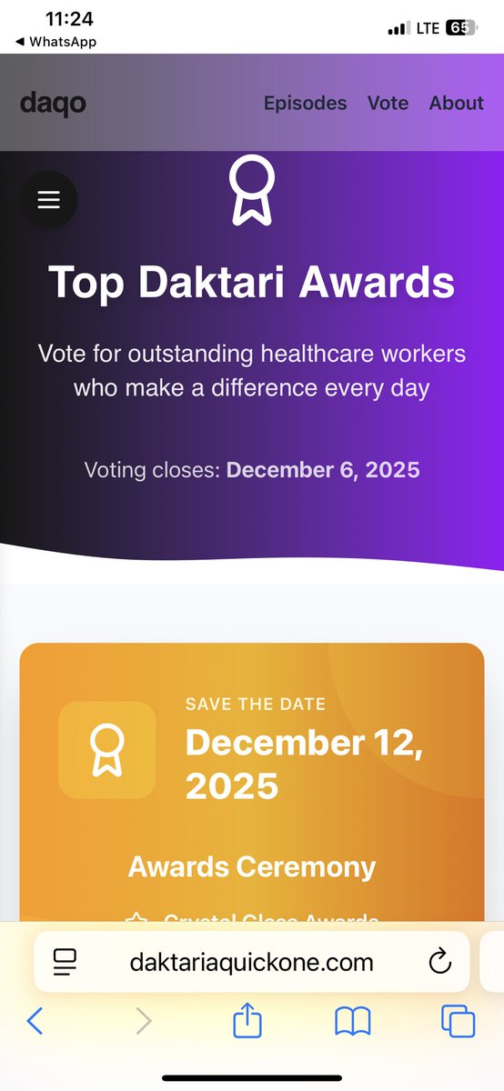 simonkigondu's tweet image. Outstanding Leadership Award

Vote Dr Simon Kigondu

Click on this link 
daktariaquickone.com/vote