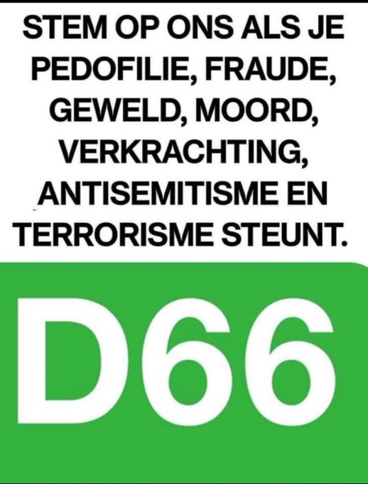 Roelandus101's tweet image. Partij van de volksverlakkerij! #walging