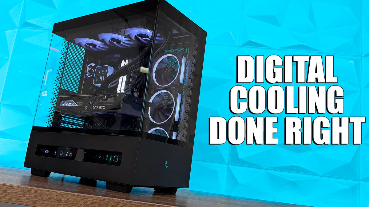 <a href="/DeepCoolUK/">DeepCool UK</a> CH690 Digital and <a href="/Deepcoolglobal/">DeepCool</a> LQ360 Digital AIO prove that smart cooling can look clean and perform even better. Minimalistic digital display, silent operation and serious cooling performance.

Link: youtu.be/jfgBt9X_arc