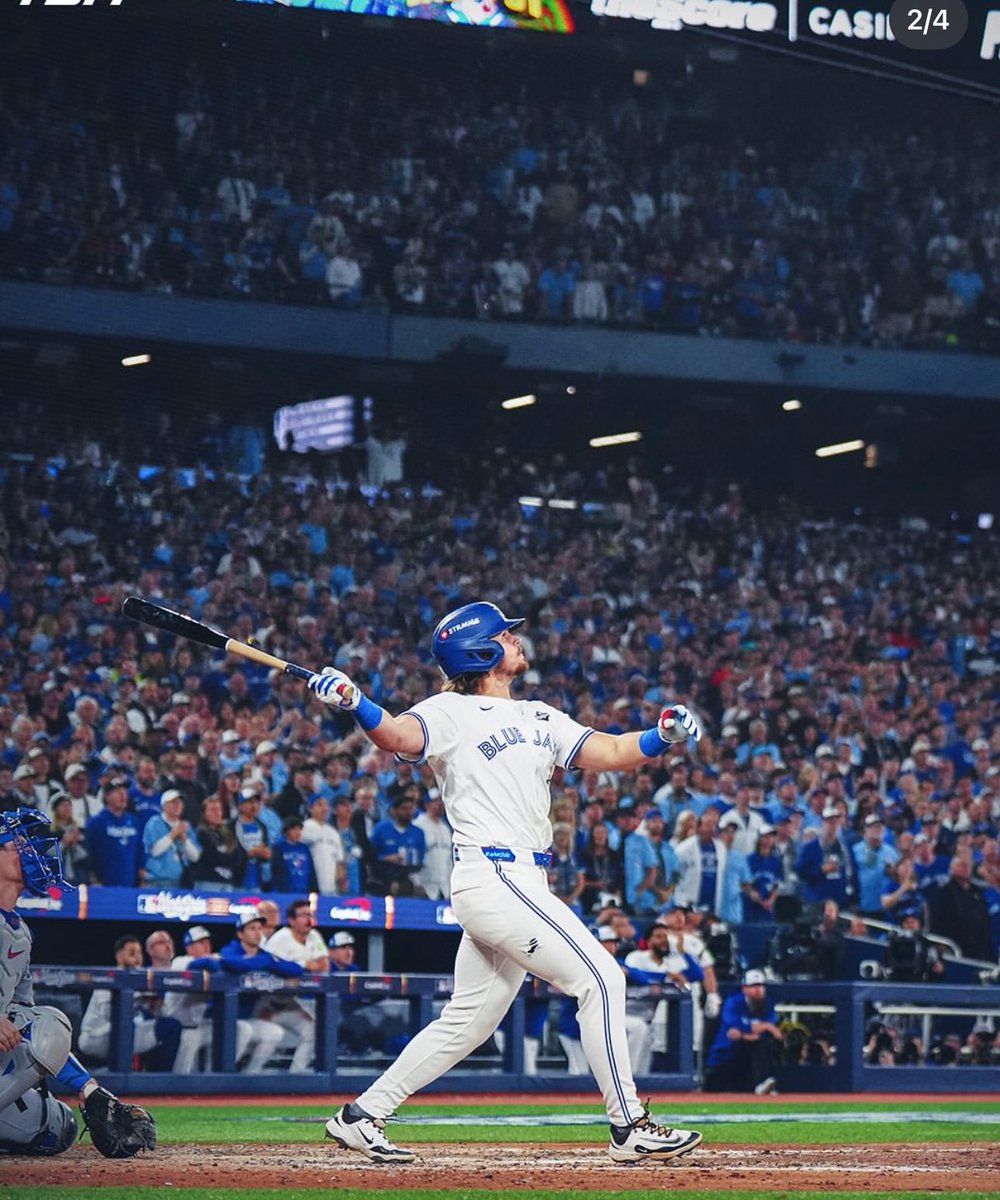 sandropacheco71's tweet photo. #TorontoBlueJays #AddisonBarger hit the first #PinchHit #GrandSlam in #WorldSeries #History. The hit came in #Game1 of the #2025WorldSeries on Friday October 24, 2025 in #Toronto #Ontario #Canada🇨🇦 versus the #LosAngelesDodgers. #MLB #MakingHistory #WANTITALL #LightsUpLetsGo https://t.co/OWacl6CB6C