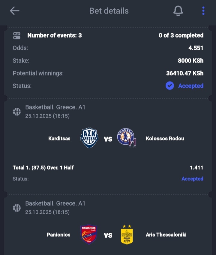 #BET ON PARIPESA

Stake well ....basketball slip must win paripesa guys🤑🤑

4 odds 
Kick off 6:00pm⏰️

Booking id👉🏻75J6S
Register 👇👇
paripesa.bet/mosomi

Download the Paripesa app:paripesa.bet/mosomiapp
Promo code put👉🏻mosomi

Tg👉🏻t.me/mosomikaiser254