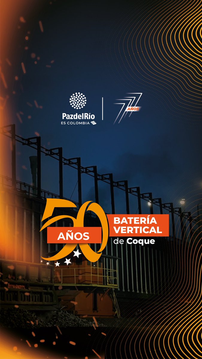 Conmemoramos 50 años de la única Batería Vertical de Coque en Colombia y la más preservada de Latinoamérica 🌎
Son 5 décadas de producción y talento y de nuestra gente. 👉🏼 youtu.be/VPwgSvJYB38
#PazdelRíoEsColombia