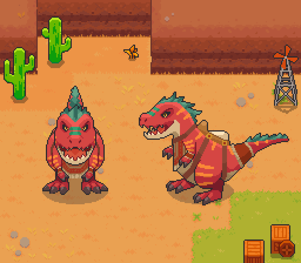 EntreeDungeon's tweet photo. Here’s a look at our boss monster in progress 🦖
#pixelart #indiedev #gamedev #indiegame #IndieGameDev #screenshotsaturday https://t.co/IhEFhpr9xA