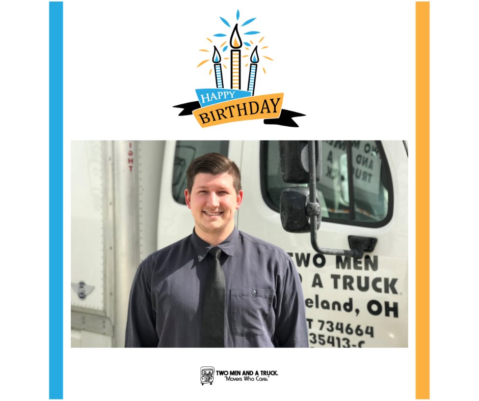 TwoMenCleveland's tweet image. Happy Birthday to our CSR, Jesse! Have a wonderful day Jesse and thank you for all you do to #MovePeopleForward! 🎂🎈
#OctoberBirthday #MoversWhoCare #WorkBirthday