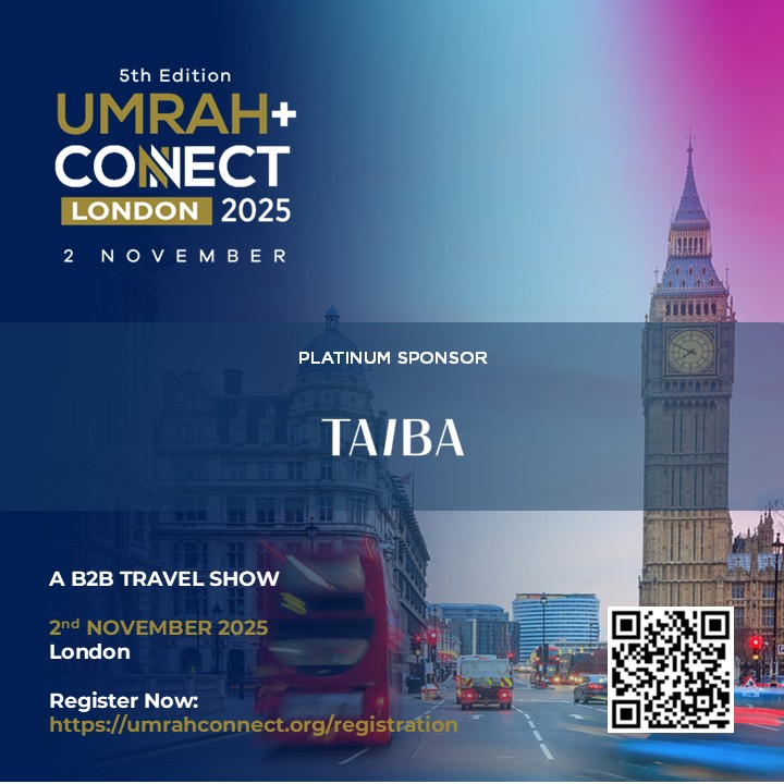 UmrahConnect's tweet photo. Proud to welcome TAIBA as our Platinum Sponsor for #UmrahConnect2025!

With 40+ hotels, 8,000+ keys &amp; 8 new projects, TAIBA is redefining Saudi hospitality and expanding across key destinations.

Register: https://t.co/2gcJx9GKaG

@taibacorp @MakaremHotels 
#UC2025 #Taiba https://t.co/Ks7weoWRqU