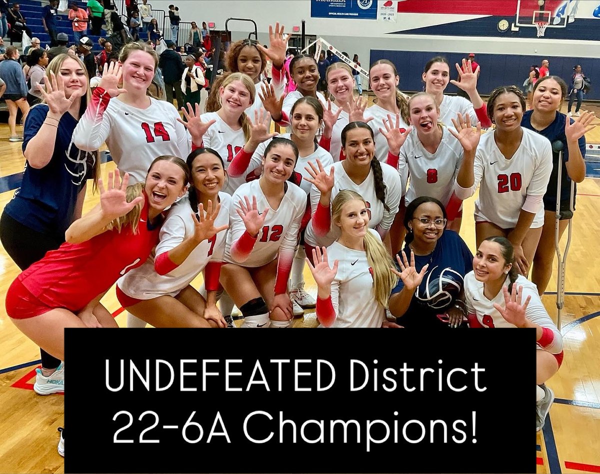 UNDEFEATED 22-6A District Champions! 🏆 
#waitforit
1:1:1
