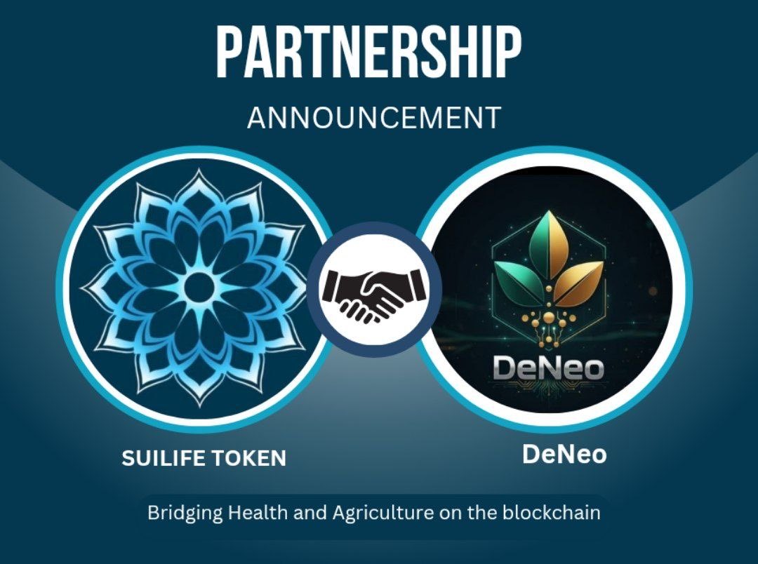 SuiLifeToken's tweet image. ANNOUNCEMENT:  
Partnership between SuiLife and @DENEO_FARM 
Today, we stand at the intersection of innovation and impact a moment where technology, sustainability, and humanity converge to shape the future we’ve always envisioned.
SuiLife is proud to announce a groundbreaking…