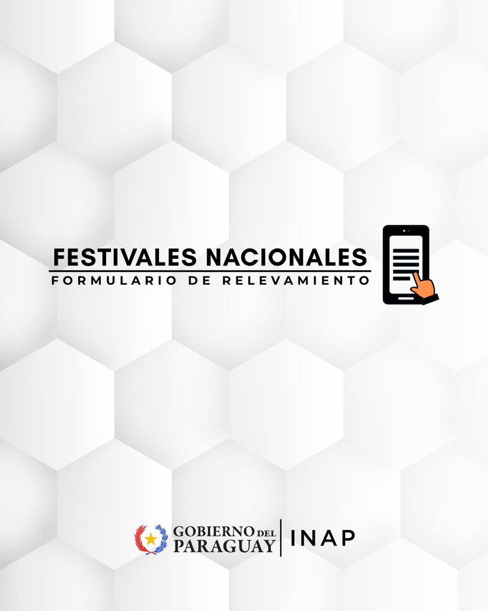 🎬 INAP impulsa el Mapeo Nacional de Festivales Audiovisuales

Anunciamos la apertura del Formulario de Festivales, una herramienta institucional creada para recopilar información completa y verificable sobre los festivales cinematográficos y audiovisuales realizados en Paraguay.
