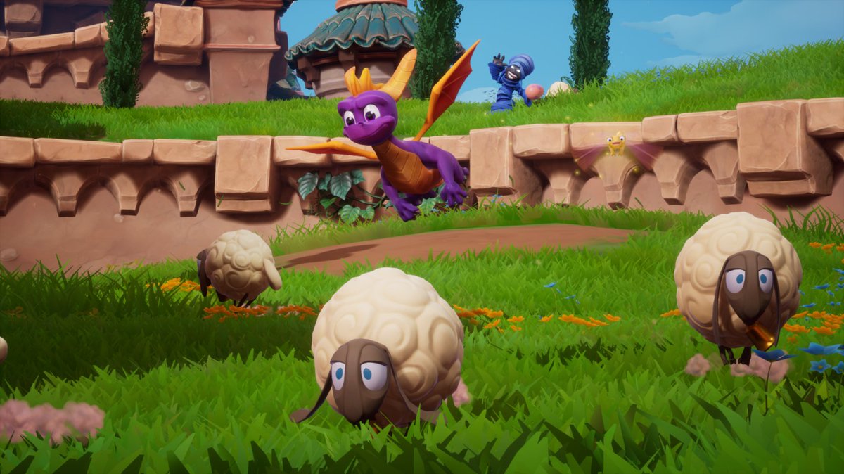 SpyroTheDragon's tweet image. Fun fact: today is National Hug a Sheep Day!