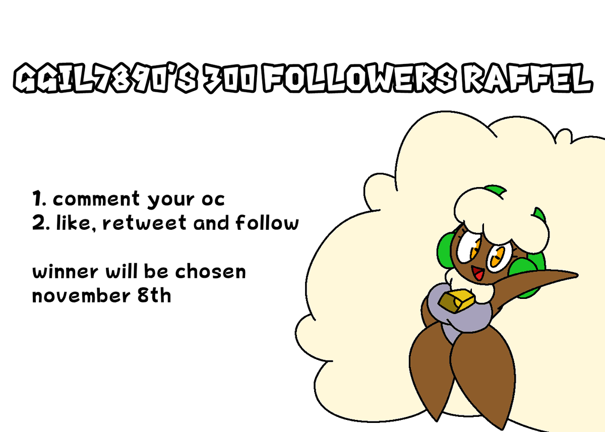 Ggil7890's tweet photo. 300 followers raffle! thank you all for liking my silly drawings https://t.co/j6l7Jg5H13