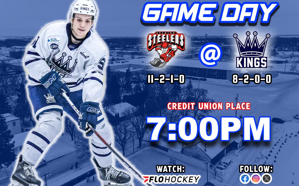 The Kings play two games in two nights at Credit Union Place starting this evening when they host the Selkirk Steelers!

Full details in the Aspen Insurance Game Day Report: dauphinkings.com/kings-steelers…

#MJHL #ForTheCrown 👑