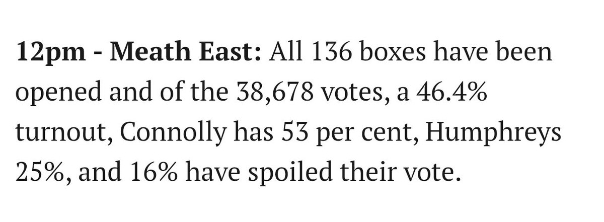 SenatorKeogan's tweet photo. Well, well, well. #MeathEast
Could Independents take 2 seats in next #GE https://t.co/trDsBdkdvY