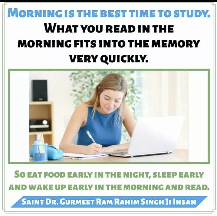 NehaBindal10's tweet image. Teaching, Guidance &amp;amp; Study tips are the helpful aspects for a student.Saint Gurmeet Ram Rahim Singh Ji  has given many study tips to students for successful study journey.#StudyTips #studymotivation #study 
#TipsForStudents #Students #Tips 
#GurmeetRamRahim