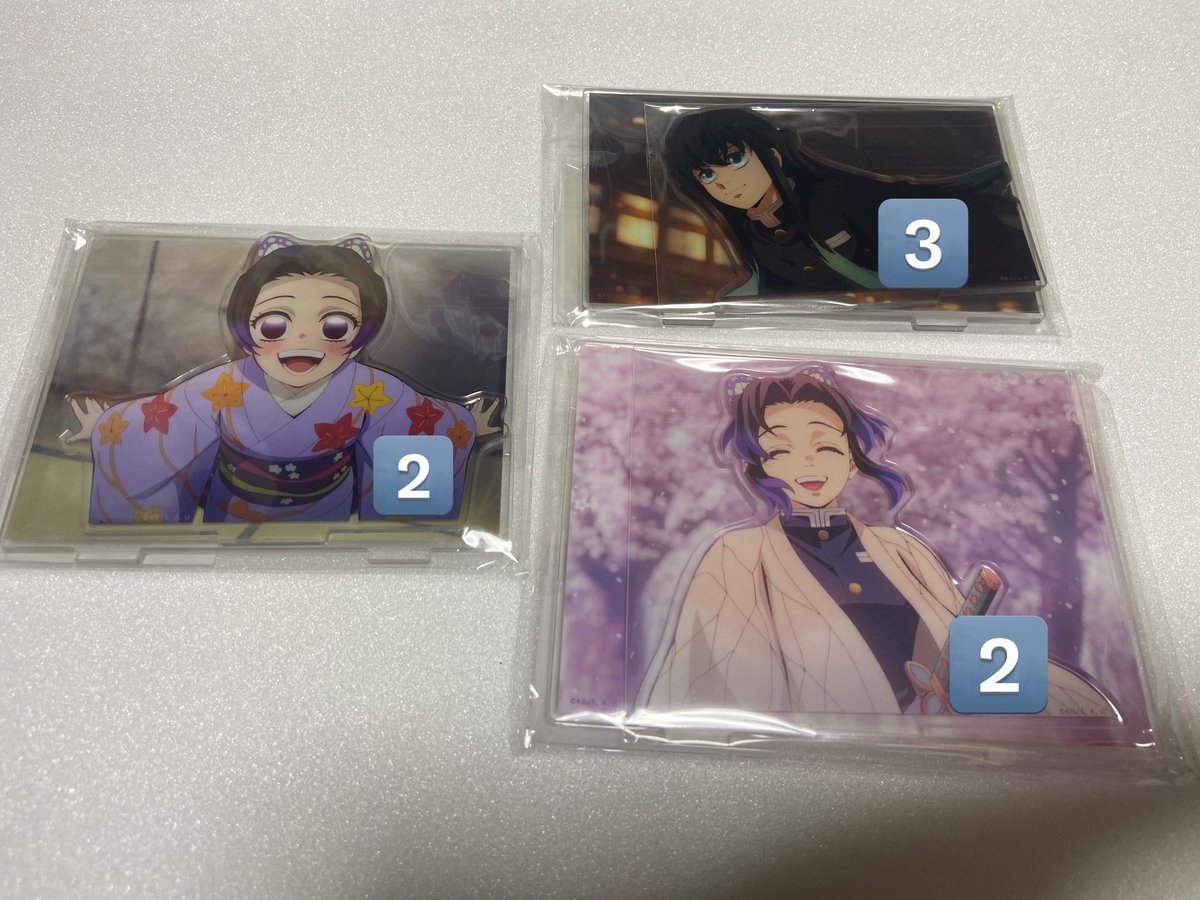 場面写そのままアクリルスタンドご入用な方いらっしゃれば…
再入荷で少し多めに購入してきたので…
梱包費で300円ほど頂けますと幸いです…