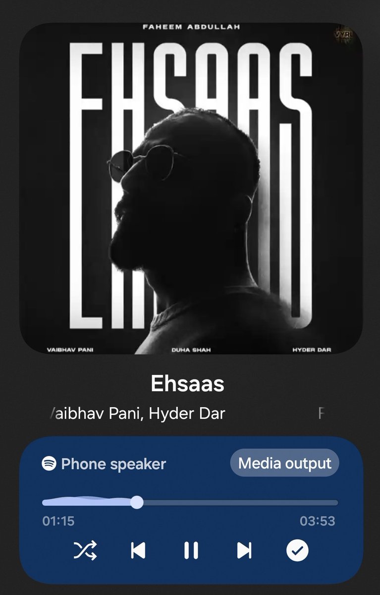 Harshit_code's tweet image. Addicted to this song 🎵