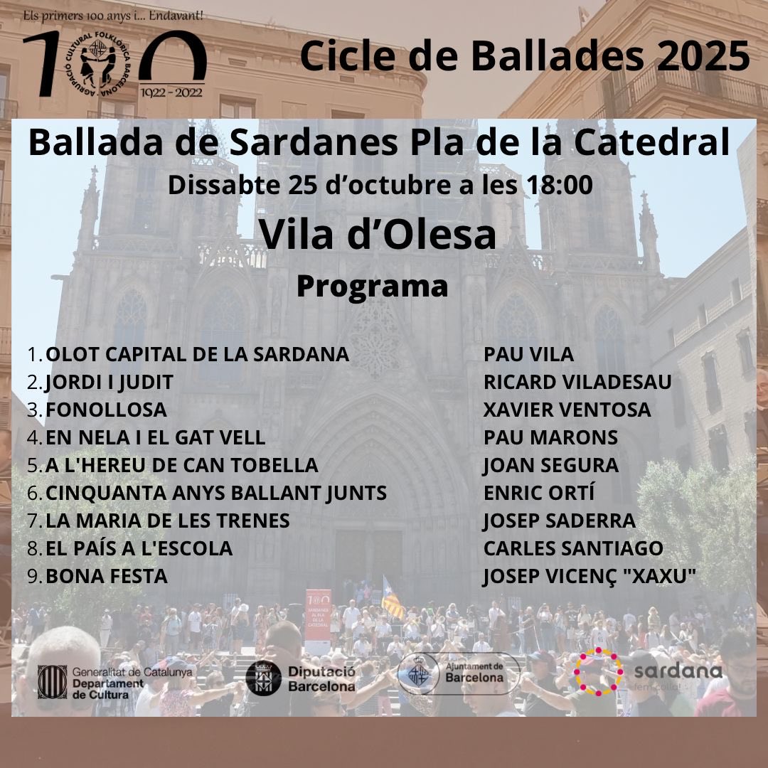 Aquesta tarda serem a la Catedral, veniu, que farem sortir el sol! 🌤️ <a href="/ACFBarcelona/">ACFBarcelona</a>