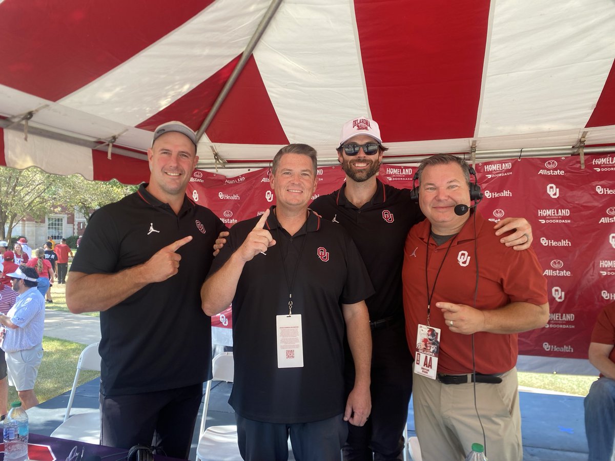 Sooner Radio Pregame for OU-Ole Miss starts at 8am LIVE from FanFest w/<a href="/TRowOU/">Toby Rowland</a>, <a href="/PlankShow/">Chris Plank</a>, <a href="/TedLehman11/">Teddy Lehman</a> &amp; <a href="/GabeIkard/">Gabe Ikard</a>. Listen here…

OKC: 107.7FM
Tulsa: 97.5FM
App: Varsity Network 
SiriusXM: 84
In the Booth: ESPN-+
Owen Field: 107.7FM
Affiliates: affiliateresources.learfield.com/oklahoma-soone…