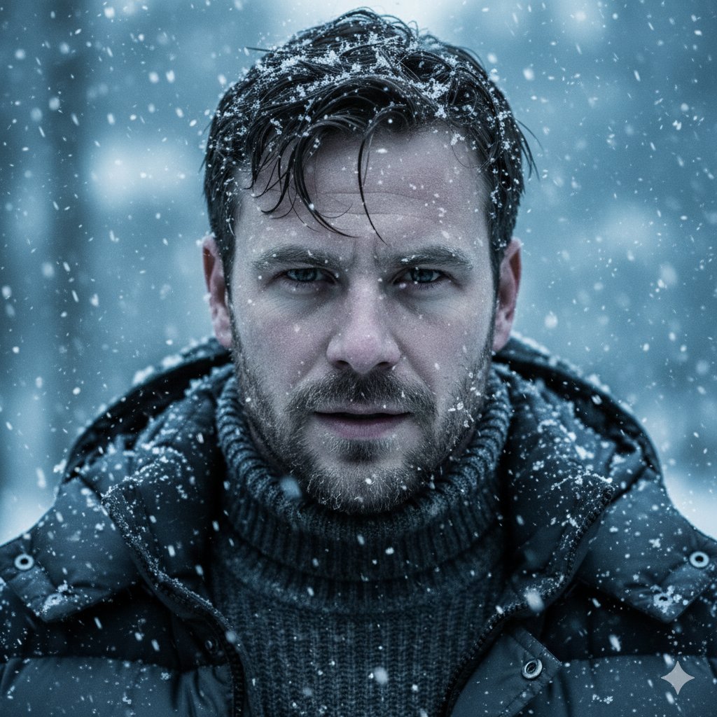 ecommartinez's tweet image. Transforma tu foto en un retrato cinematográfico bajo la nieve ❄️
Prompt Nano Banana ↓
Create a cinematic close-up portrait of a tough, determined man ( use face look from selected image) , facing the camera with an intense, focused gaze that suggests a challenge or…