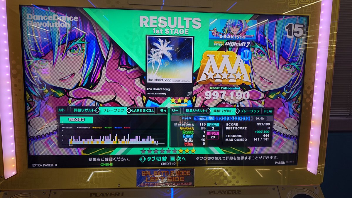 LIX_DDR's tweet image. 【ノンバー枠②】
PhoeniXで足ちぎれるかと思った
TRIP MACHINEが難しすぎてびっくりした
#DDR #DDR_WORLD