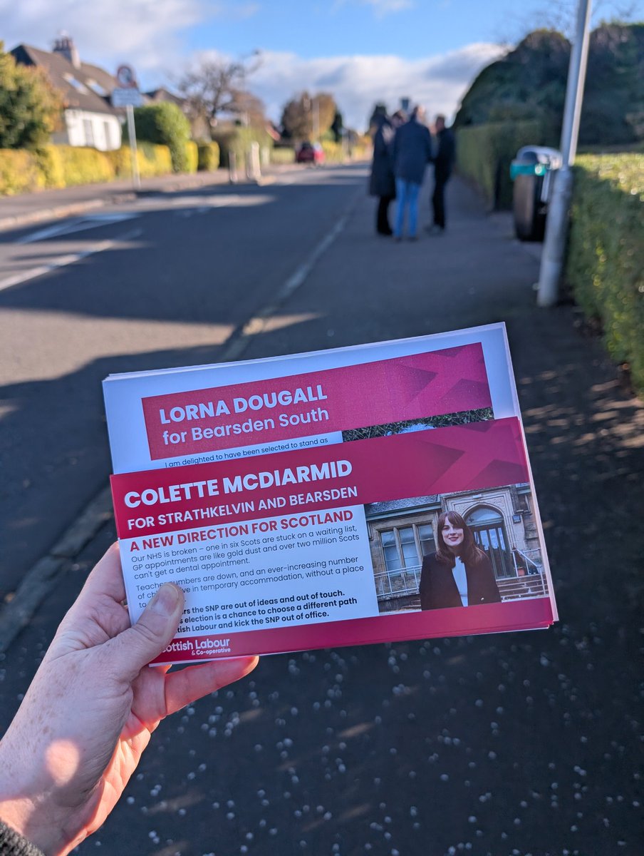 coletteeastdun's tweet image. Great to be out this morning in Bearsden with the local Labour team to speak to voters about the upcoming elections in 2026 with @DougallLorna